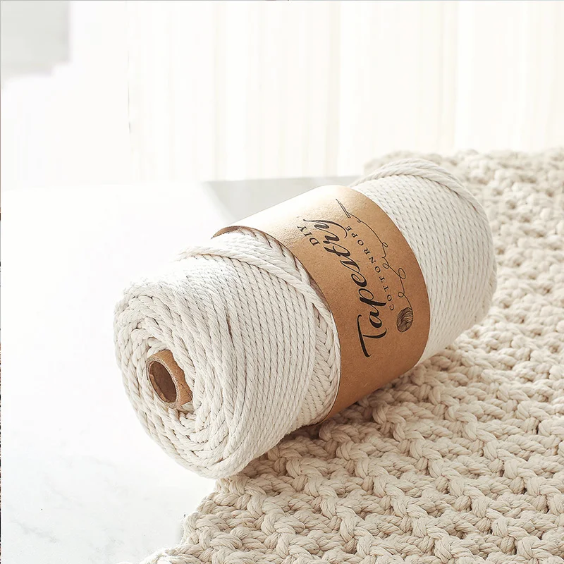 

High Quality Cotton Rope Cotton Thread DIY Handmade Material Bundle Core Rope Braided Thread Pants Knitting Pocket Hat Rope