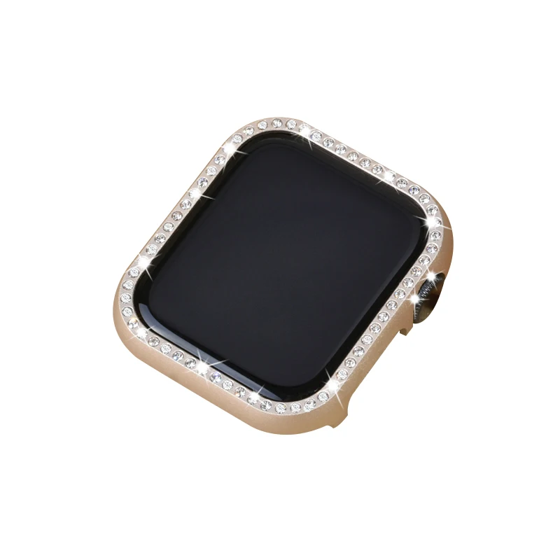 ProBefit блестящее со стразами защитный чехол для Apple Watch Series 3 2 1 38 мм 42 мм Чехлы для iWatch 5 4 Металлический Чехол