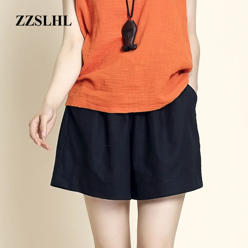 Женские шорты повседневные эластичные короткие брюки с высокой талией | Женская