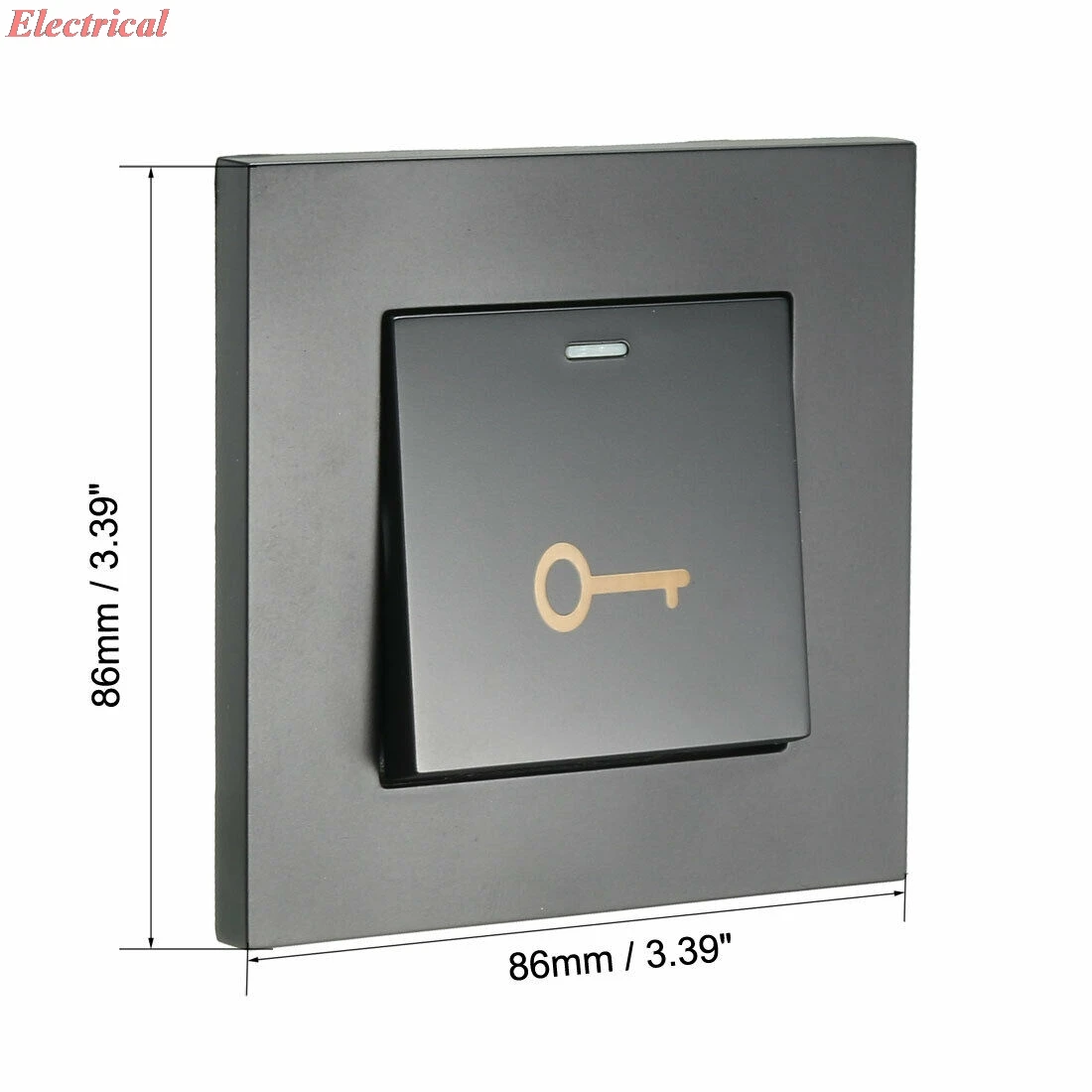 1pc Push to Exit Button Switch Wall Mounted Resettable Square Black AC 250V 16A | Обустройство дома