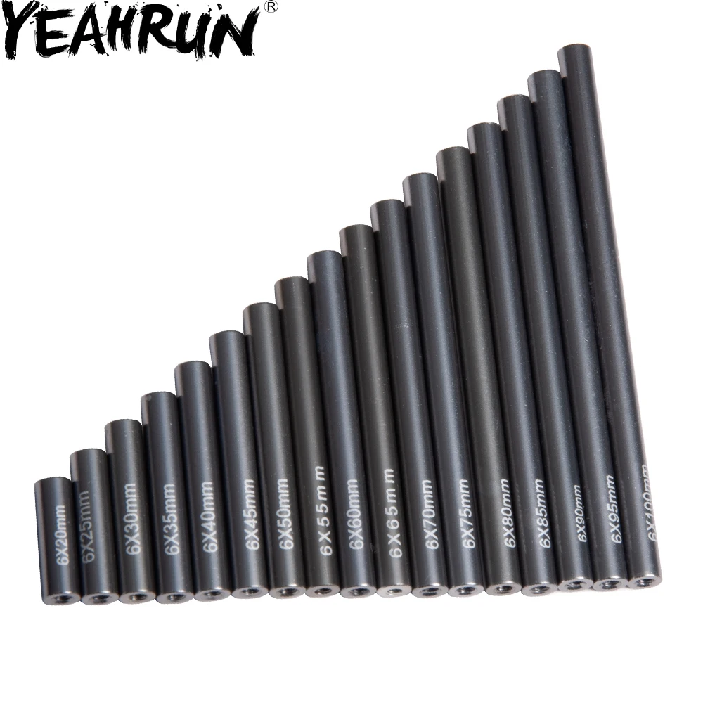 YEAHRUN металлический титан 20 100 мм тяга 6 0 для 1/10 SCX10 CC01 AX10 F350 RC01 D90 CX10 RC