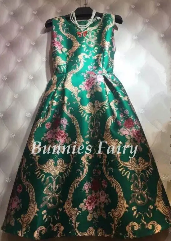 BunniesFairy Весна Осень Хепберн Винтаж Ретро Пастельные цветы цветочный принт Высокая талия платье-майка без рукавов Vestidos - Цвет: 09
