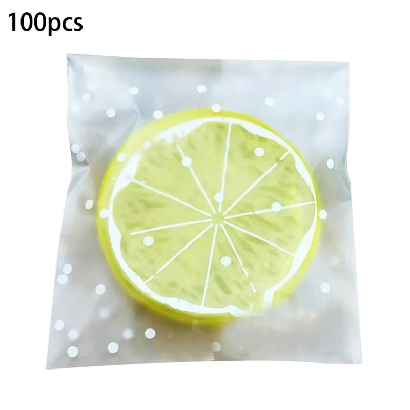 

100 PCS Cute Self Bakery Candy Biscuit Roasting Treat Gift DIY Plastic Bag