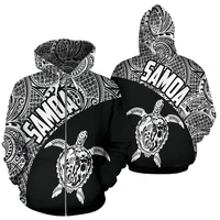 3d printed samoa hoodie turtle mermaid polynesian for menwomen sweatshirt spring casual pullover zipper streetwear