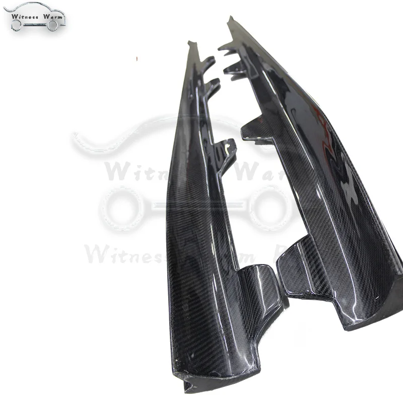 Углеродное волокно боковые юбки фартук для Volkswagen Scirocco R бампер 2009 2010 2011 2012 2013