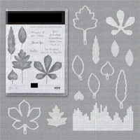love of leaves metal cutting dies and stamps scrapbooking for embossing card making valentine craft dies stencil new 2021