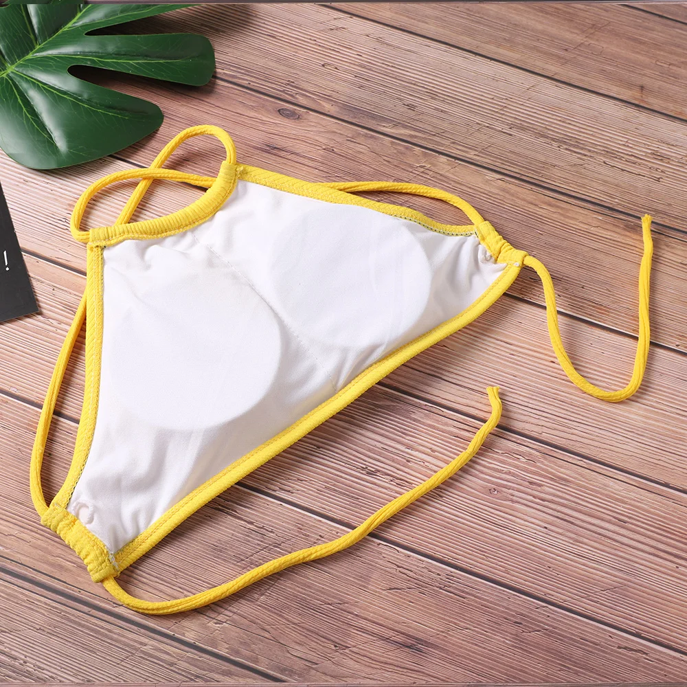 

Bikini 2020 Sexy Women Swimwear Bikini Push Up Swimsuit Solid Beachwear Bathing Suit Thong Biquini Bikini Set