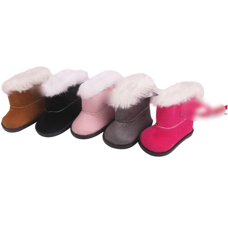 

Кукла Плюшевая для девочек 18 дюймов, ботинки с бантом, американские игрушки для новорожденных, аксессуары, подходит для мальчиков и девочек ...