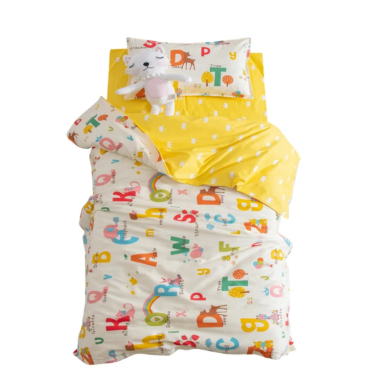 Комплект постельного белья из хлопка и 3 шт. с рисунком принцессы наволочка