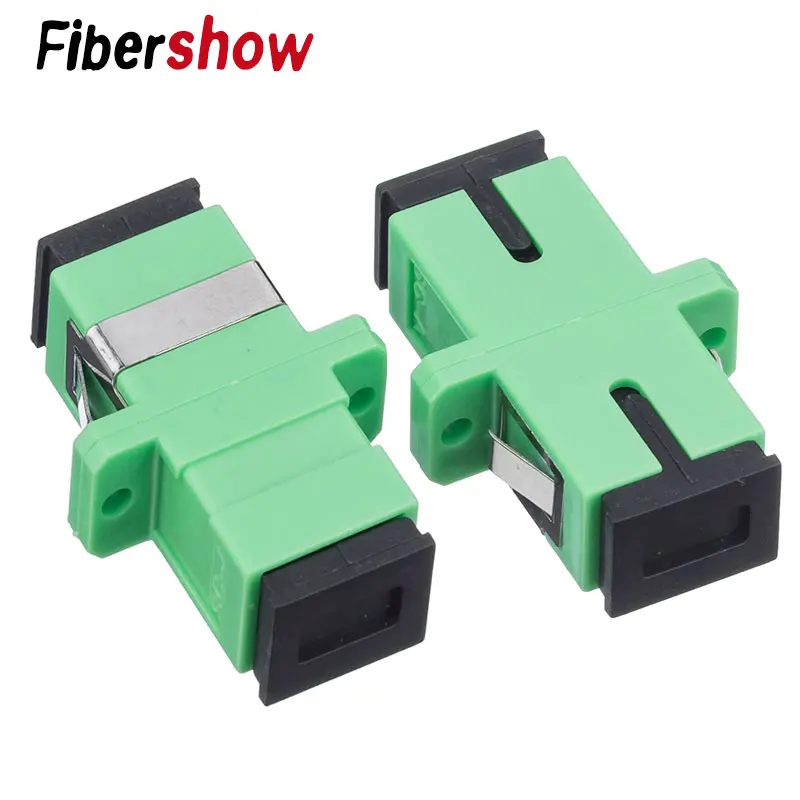 

SC-SC Fiber Flange PC Connector ftth SC APC Simplex Mode Fiber Optic Adapter APC Optical Fiber Coupler