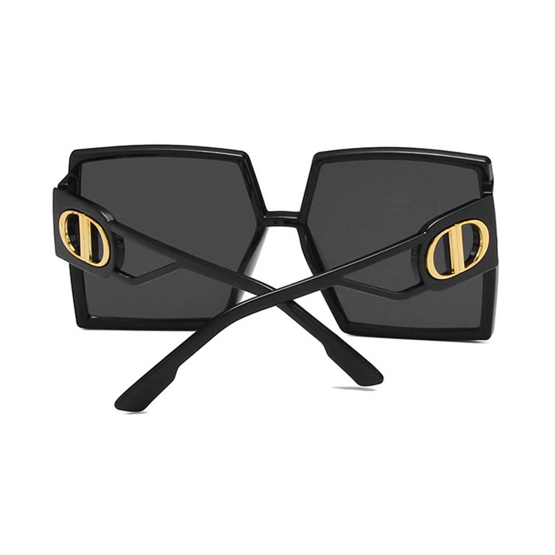 

2021 New Style Leopard Polar Square Big Frame Sunglasses Women Trend Vintage Glasses Wholesale Fashion Lunette De Soleil Femme