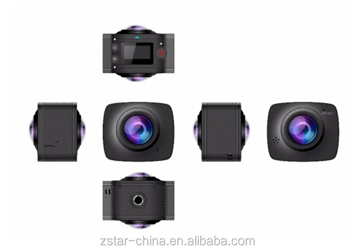 

Super 360degree panoramic view wifi sports camera with dual-lens