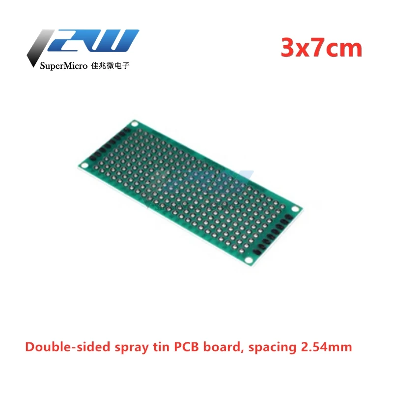 Двухсторонняя Оловянная плата PCB печатная 4*6 5*7 6*8 7*9 см стекловолоконная