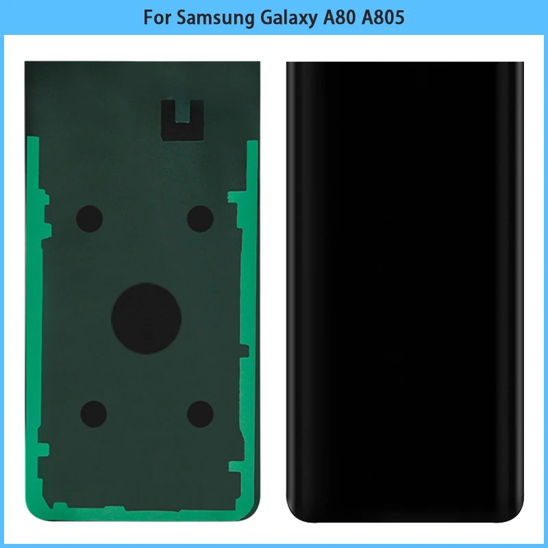 Задняя крышка для Samsung Galaxy A80 A805 стеклянная корпуса сменная аккумулятора