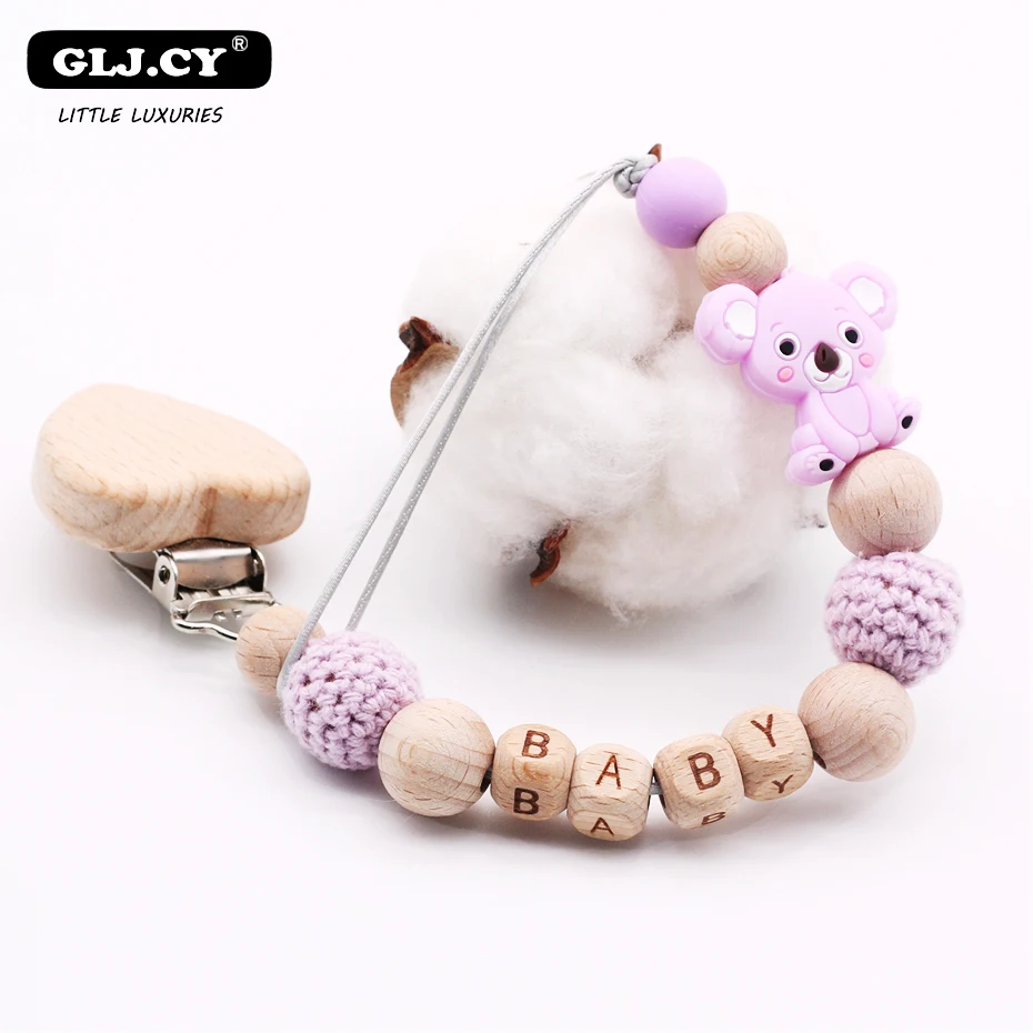 Цепочка-держатель для детской соски из силикона без бисфенола А | Мать и ребенок