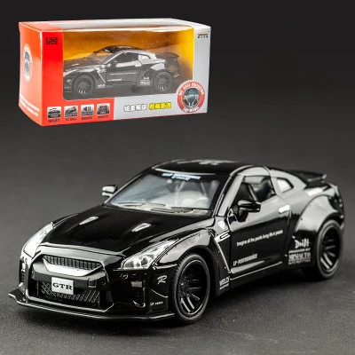 4 Nissan Gtr1: 32 супер ЗАПУСК сплава Модель автомобиля ВОИН транспортное средство Автомобиль Моделирование Модель орнамент детская Игрушечная машина - Цвет: 4