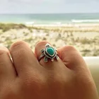 Горячая Распродажа, женское кольцо с зеленым гравировкой в виде милой морской черепахи, аксессуар для вечеринки