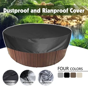 round bathtub cover outdoor anti uv protector spa hot tub dust waterproof covers anti uv material waterproof strong durable free global shipping