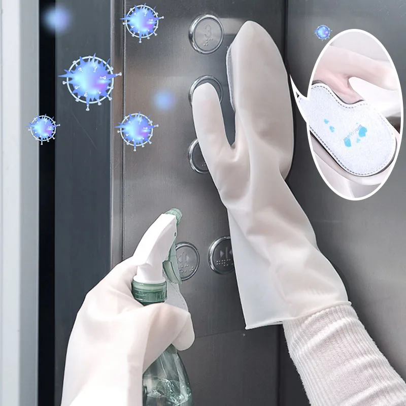 

2 шт., резиновые перчатки для мытья посуды