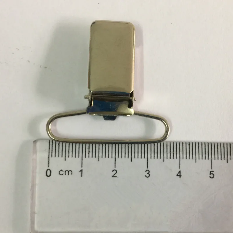 

35mm Rectangle Shape Metal Paci Pacifier Suspender Clips Holders for Craft Project Plastic Insert 10PCS/LOT