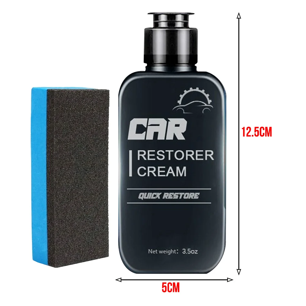 

1pc Auto Leather Plastic Refurbishment Paste-Car Restorer Cream Quick Restore