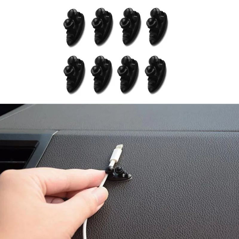 8 шт. автомобильное зарядное устройство линия застежка автомобильный зажим для