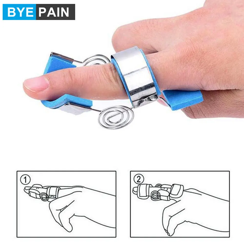 1 шт. BYEPAIN EVA шина пальца регулируемая Скоба для пальцев с инновационным Алюминий