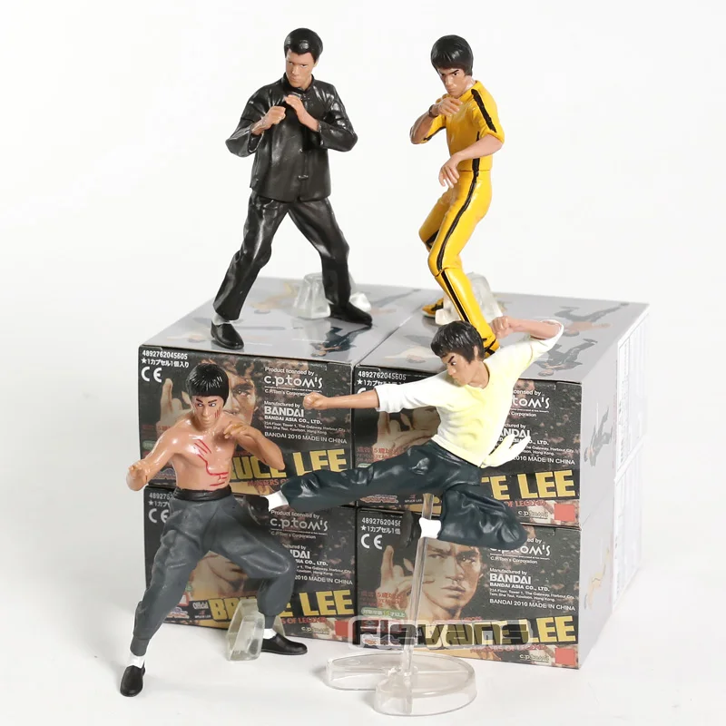 Крутой Брюс Ли кунг фу коллекция фигурок из ПВХ Toys 4 шт./компл.|toys free shipping|bruce leeaction