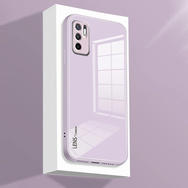 original tempered glass case for xiaomi poco m3 pro x3 gt 5g global soft silicone liquid phone back cover m3pro x3gt funda coque free global shipping