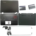 Задняя крышка для ЖК-дисплея ноутбукапетликрышка с петлямиУпор для рукНижняя крышка для Lenovo 500-14 YOGA 500-14IBD Flex 3 14 Flex 3-1470 1435 1475