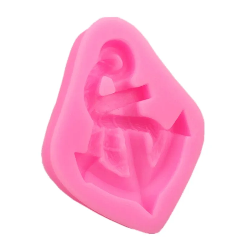 1Pcs Anchor shape silicone soft candy mold cake decorating tool chocolate | Дом и сад