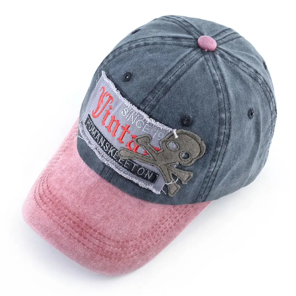 Кепка-бейсболка Мужская/женская с вышивкой модная винтажная Снэпбэк Кепка со