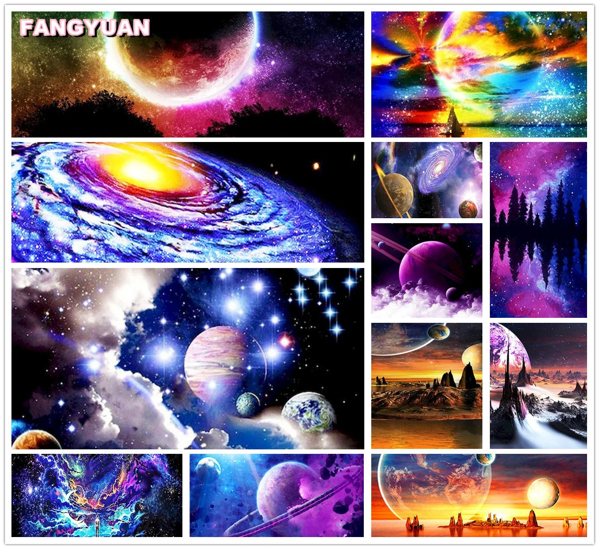 

5D Diy Diamond Painting Fantasy Art Universe Star Picture Embroidery Diamond Mosaic Cross Stitch Kit Home Decoration Accessories