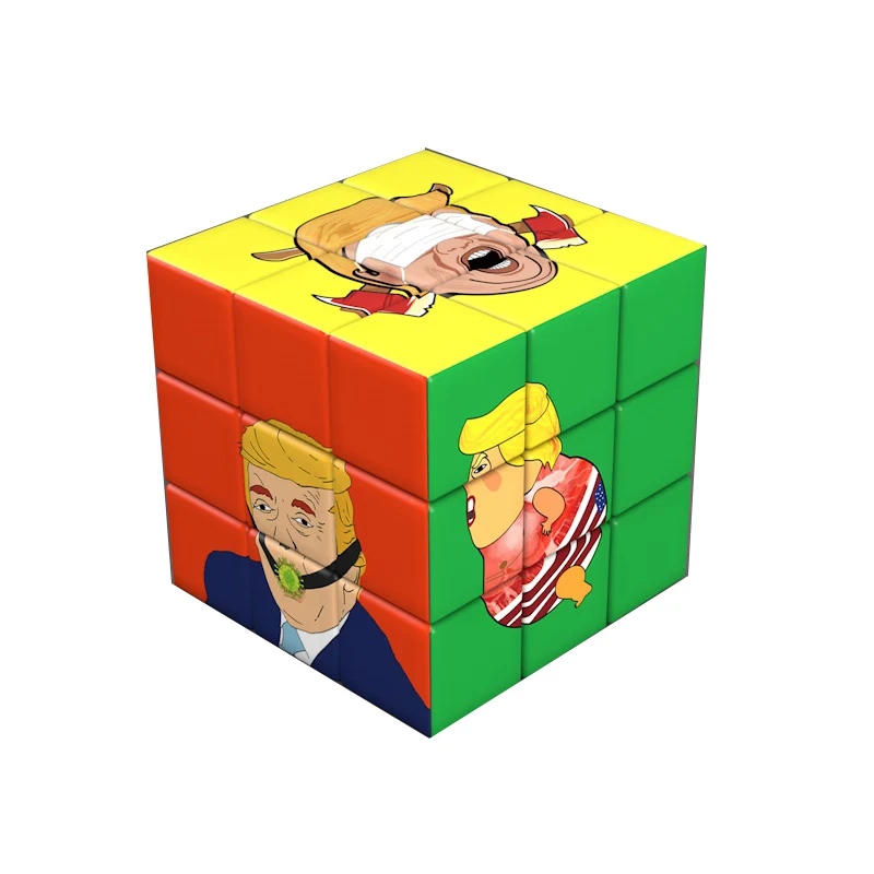Новый дизайн Трампа пользовательский куб УФ печати 3x3x3 2x2x2 магический 3*3*3 2x2 3x3 Cubo