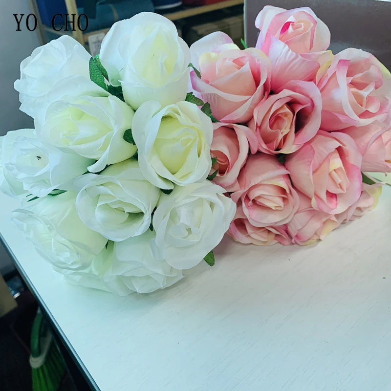 YO CHO искусственный Шелковый цветок розы Букет домашний вечерние Декор свадебные