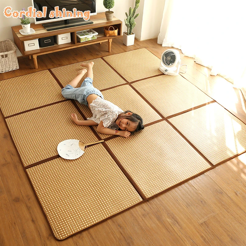 Cordial Сияющий складной коврик из ротанга 130x195 см татами 1 толстый детский игровой