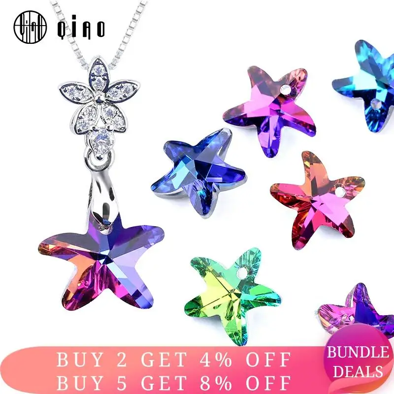 14 мм многоцветный кулон в виде морской звезды стеклянные бусины хрустальные