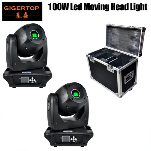 2in1 flight case Gigertop этап светильник RGBW Луч светодиодный движущаяся голова Точечный светильник фирмы "DMX" 13 канал 100 Вт Tyanshine светодиодный Светодиодный Дисплей высокое Мощность TP-L606B - Цвет: 2in1 flight case