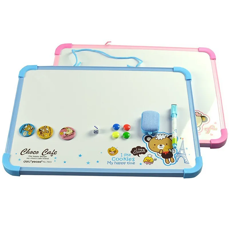 Magnetic Whiteboard Magnet Sheets Drawing Writing Boards Hangable Graffiti Bulletin Board Flip Chart Kids Dry Wipe | Канцтовары для