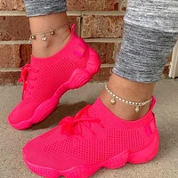 mesh women sneaker shoes summer breathable cross tie platform flat round toe casual fashion sport lace up 2021 zapatos de mujer