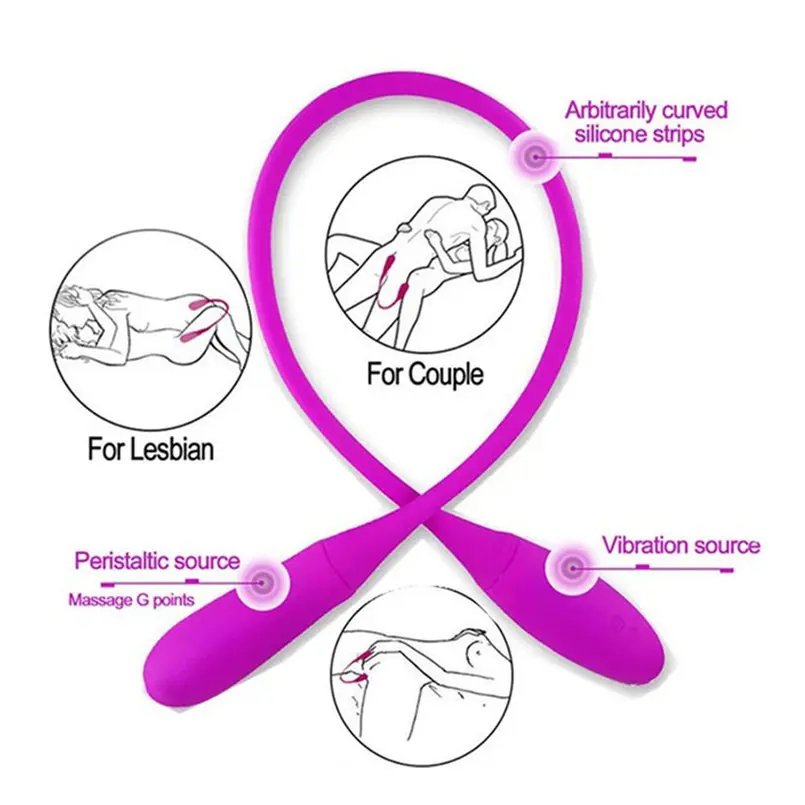 Двойной вибратор для точки G 7 скоростей фаллоимитатор пар интимная игрушка |