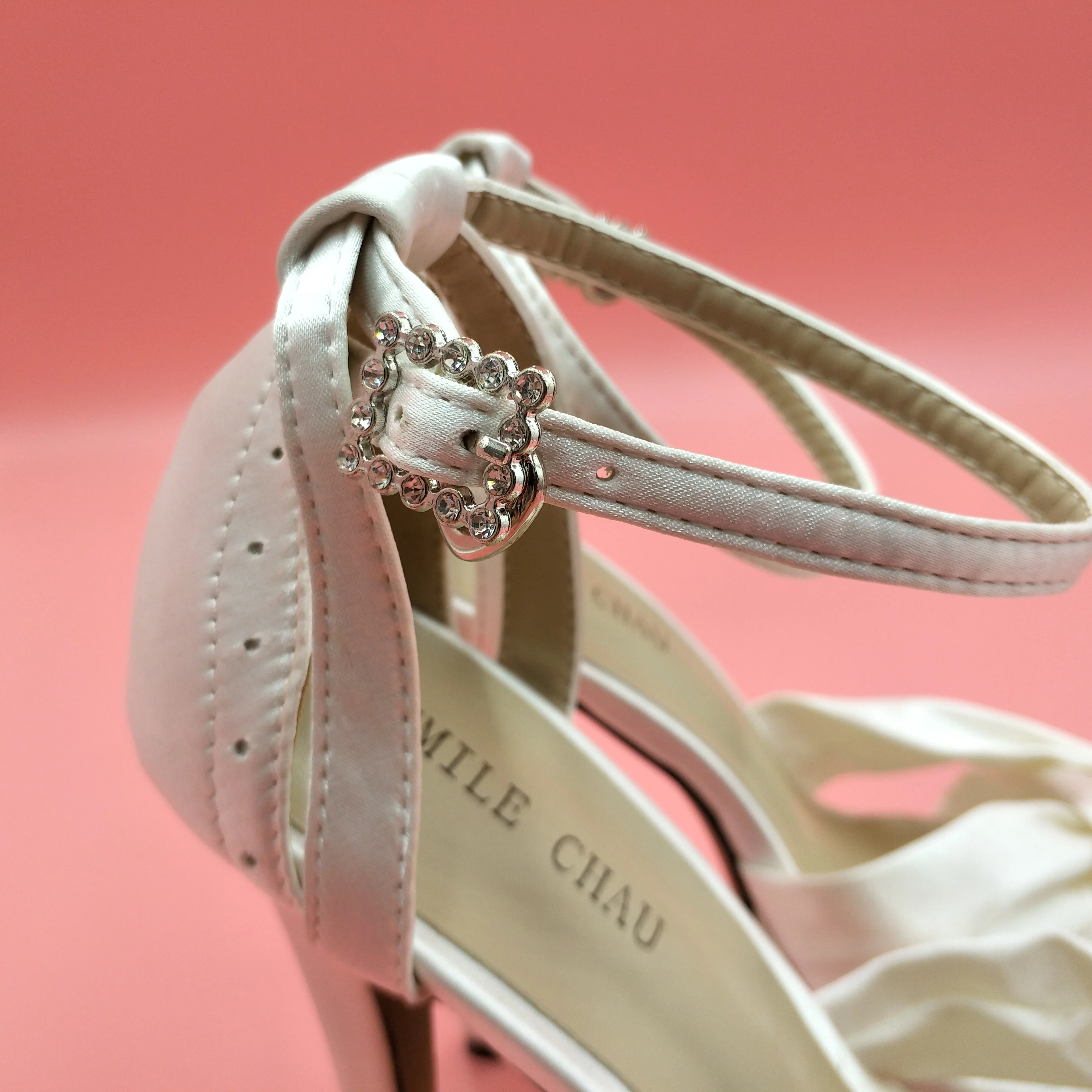 Босоножки женские атласные на высоком каблуке 14 см пикантные сандалии с открытым