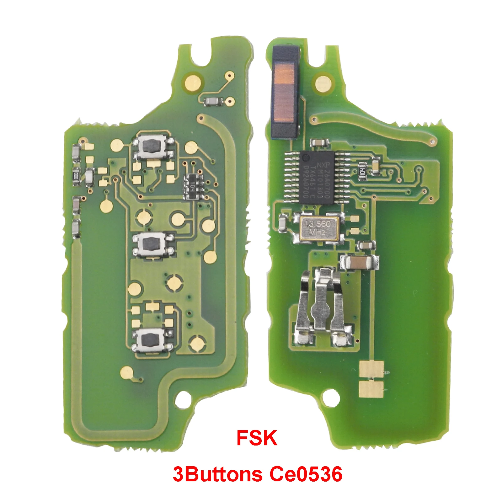 3BTN Ce0536 FSK Bilchave FSK 434 МГц для peugeot 207 208 307 308 408 для Cirtroen C2 C3 C4 Picasso с ID46 PCF7961-ce0536, PCF7941-ce0523 - Количество кнопок: 3BTN Ce0536 FSK