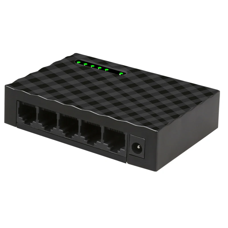 5-портовый гигабитный коммутатор 10/100 Мбит/с RJ45 LAN Ethernet хаб быстрой Настольный