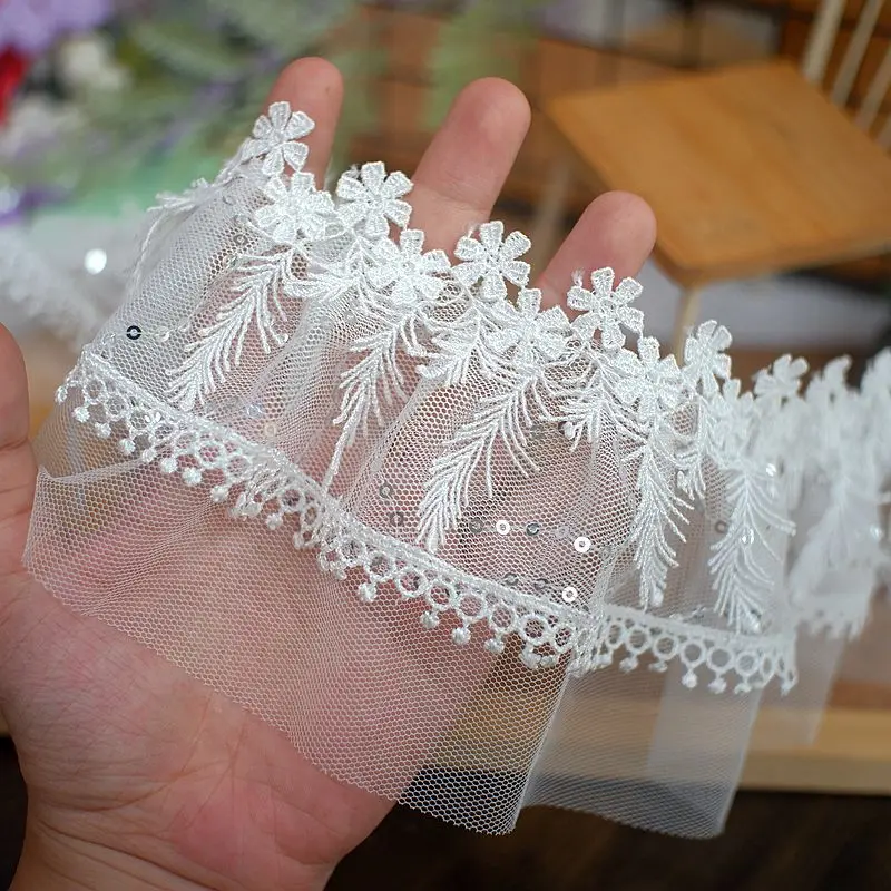 1 м/партия, сетка и кружево, 11 см