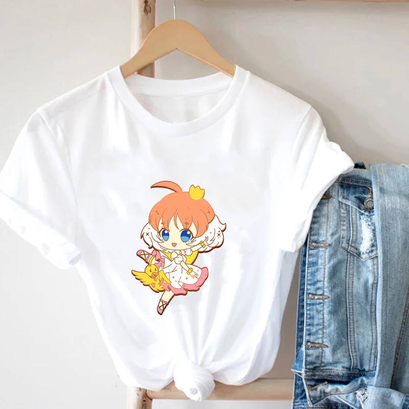 

Y2k Top T-Shirt Women Summer 2021 Korean Ins Japanese Harajuku Style Hot Anime Print Loose Student Short Sleeve Shirt Ladies Top