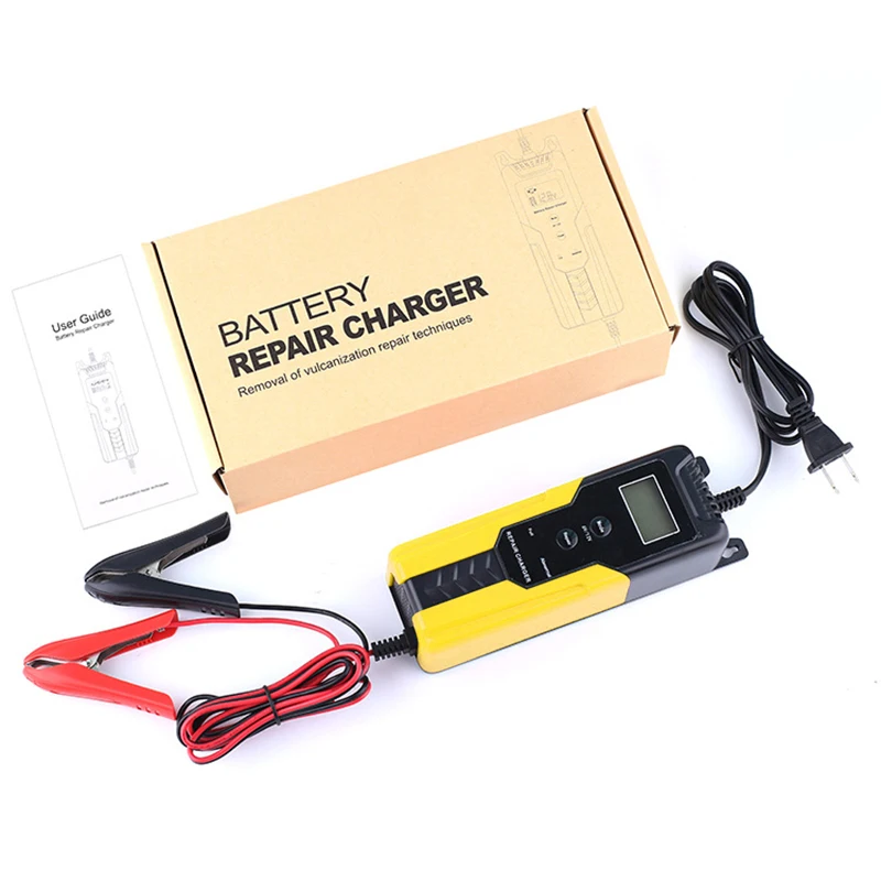 

Motorcycle 12V Battery Charger For Car Motorcycle Moto Trickle Charging Smart Maintainer 12 Volts Fully Automatic Pulse Desulfa