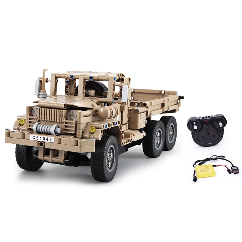 

Cada C51042 MOC High-Tech Series Building Blocks Electric Remote Control Big Mac Military truck 545pcs Bricks Toys Boy Gift