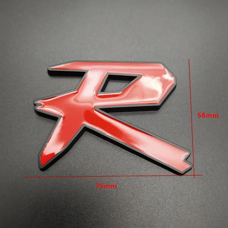 3D TYPER Тип R гоночная эмблема значок Логотип Наклейка стикер s типы S металлический