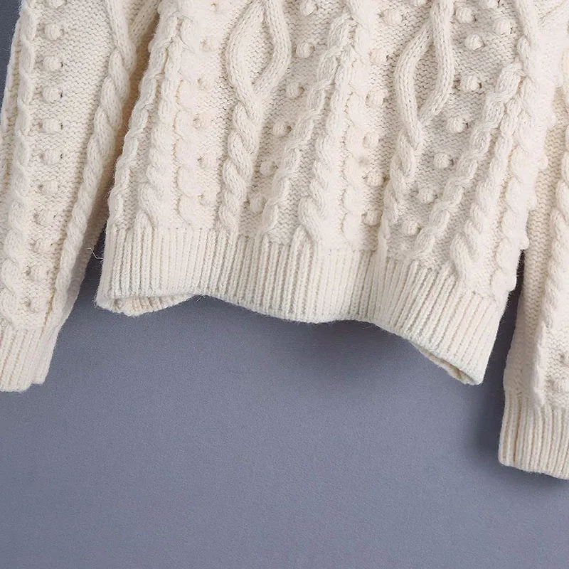 

Ladies Spring Sexy Round Neck Knit Sweater New Hollow Sweater for Women's 2021